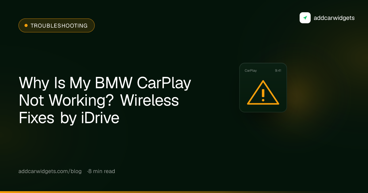 Why Is My BMW CarPlay Not Working? Wireless Fixes by iDrive