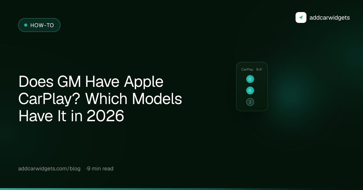 Does GM Have Apple CarPlay? Which Models Have It in 2026