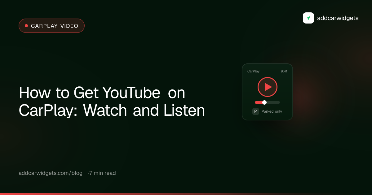 How to Get YouTube on CarPlay: Watch and Listen