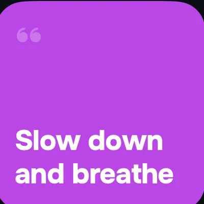 Slow Down widget in Car Play Connect