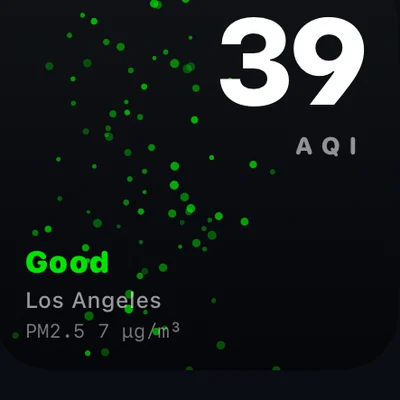 Particles widget in Car Play Connect