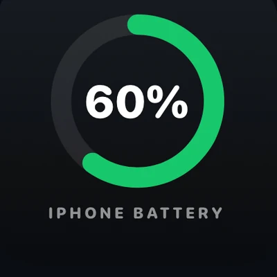 Battery Ring widget in Car Play Connect