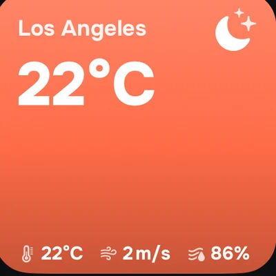 Dress For It widget in Car Play Connect